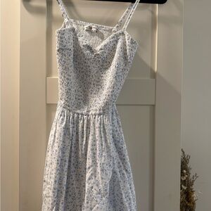 Hollister White and Blue Romper